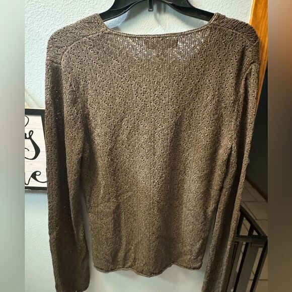 Jones New York Vneck Cut Rayon Knit Sweater Size Women's Medium - Picture 2 of 10